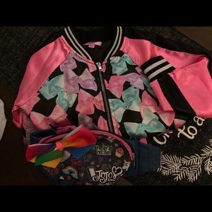 Jojo Siwa bomber jacket with fanny pack